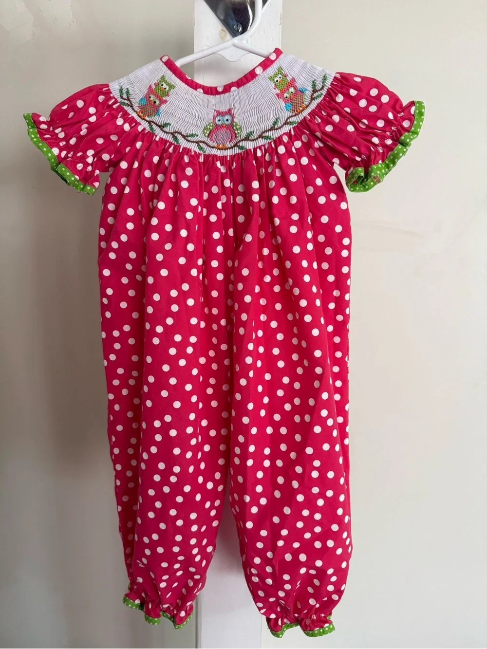 Candyland Smocked Bubble Romper